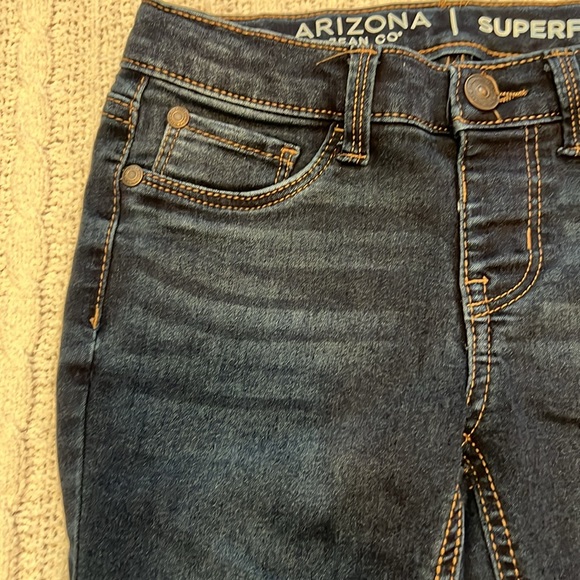 Girls 6X Arizona Jean Co Superflex Regular Jeggings - Picture 2 of 5